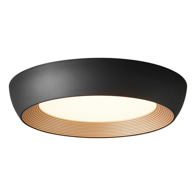 Plafon Led Boquero L Negro 32w 60cm Diseño Modernno