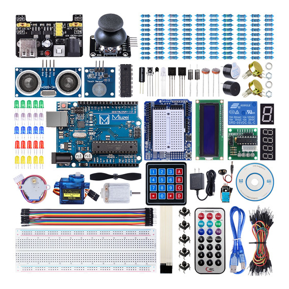 Kit De Inicio Completo Compatible Con Arduino Uno Español 