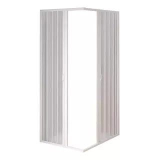 Mampara Plegable Pvc Esquinero En L 1.15 X 1.30 Blanca Ducha