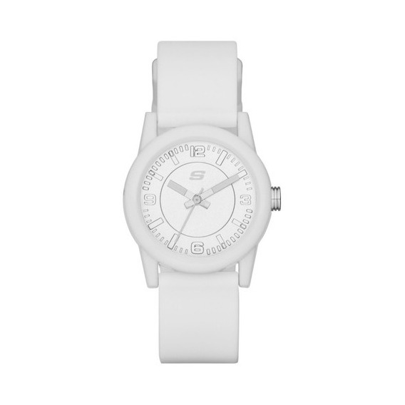Reloj Dama Skechers Rosencrans Mini Sr6029 Color Color De La Correa Blanco
