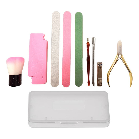 Set Manicura Pedicura Estuche 10 Piezas Profesional