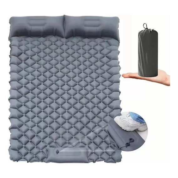 Colchón Inflable De Dormir Doble Portátil De Acampar       