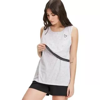 Pijama Verano Musculosa Short Maternal Sweet Lady 2685-20