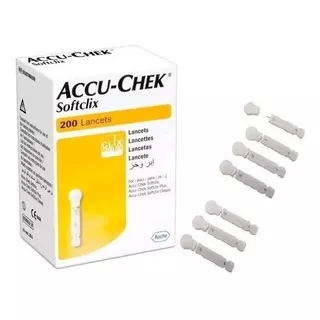 Lancetas Accu-chek Softclix Caixa C/ 200 Unidades