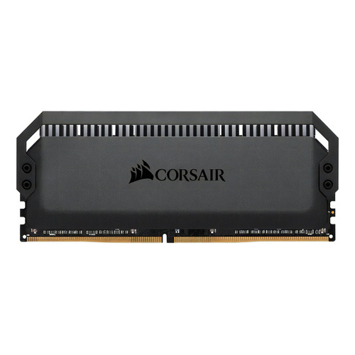 Memoria RAM Dominator Platinum RGB color negro 16GB 2 Corsair CMT16GX4M2K4000C19
