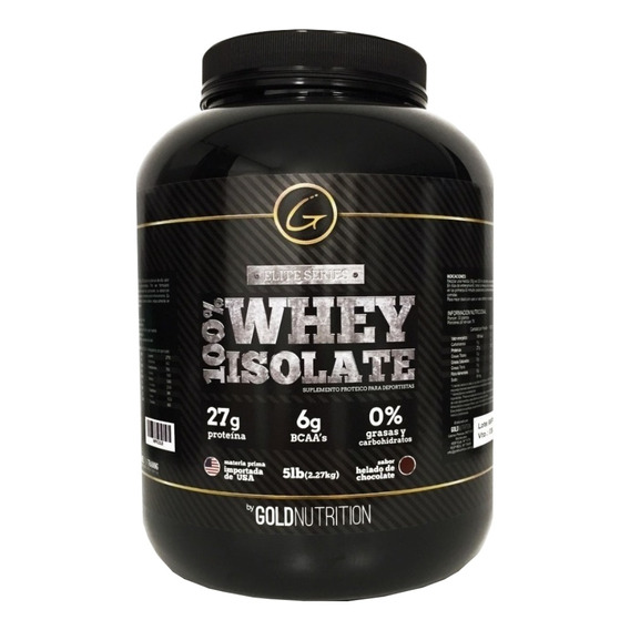 Suplemento en polvo Gold Nutrition  Elite Series 100% Whey Isolate proteína sabor helado de chocolate en pote de 2.27kg