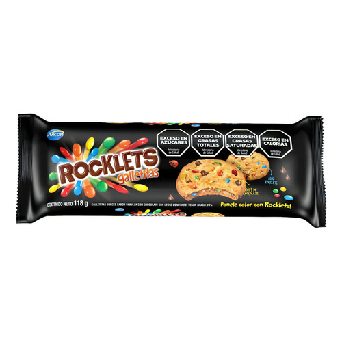 Nuevas! Galletitas Cookies Con Rocklets De Chocolate Arcor