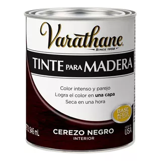 Tinte Para Madera Varathane Color Clásico Seca En 1 H 946 Ml Color Cerezo Negro