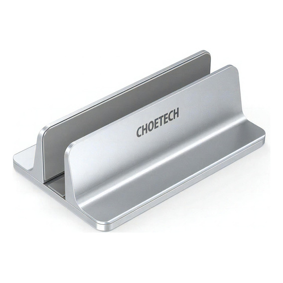 Soporte Choetech Base Aluminio Gris Ajustable Para Macbook Color Plateado