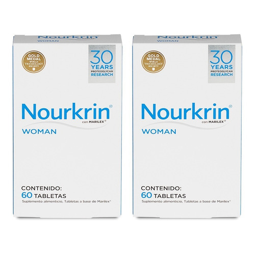 Pack 2 Nourkrin Woman Tratamiento Anticaída Mujer 60tabs