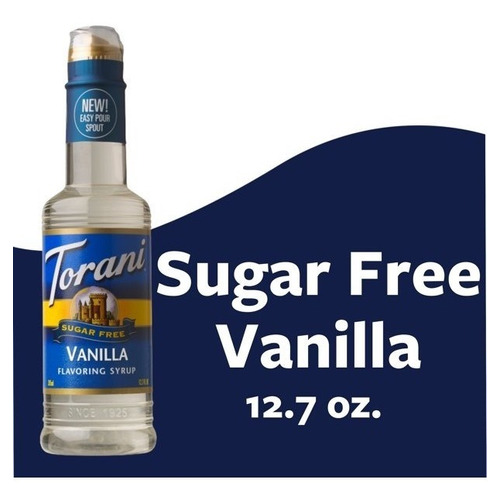 Torani Sugar Free Vanilla Syrup, Zero Calorie Cafe Te 375ml