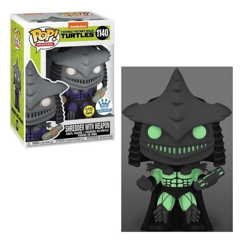 Funko Pop Shredder Whit Weapon (1140) Tortugas Ninja Gitd