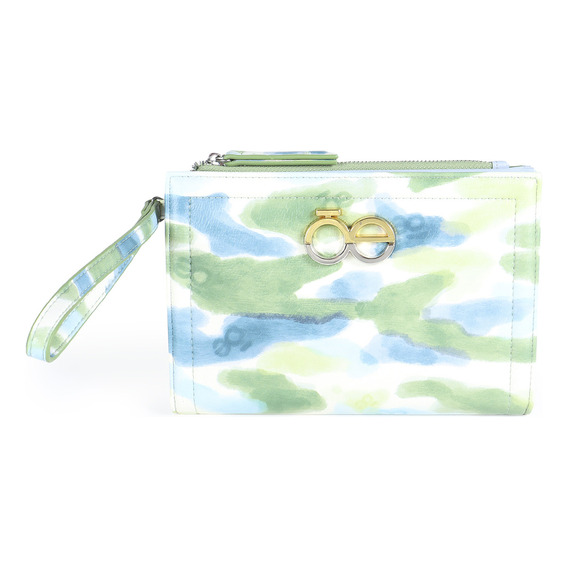 Cartera Cloe Para Mujer Grande Flap Textil Con Maneral Color Multicolor