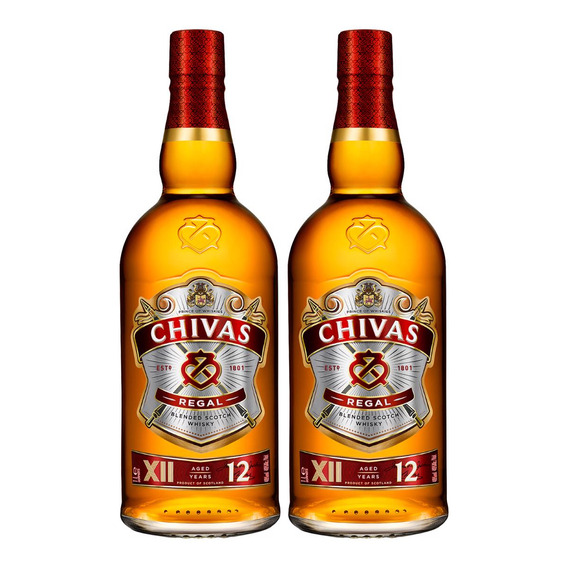 Chivas Regal 12 Años Whisky 1 Litro X2 Fullescabio Oferta