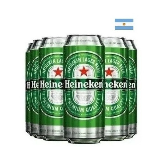 Promo Cerveza Heineken Lata 473ml X 24 Unidades Por Funda