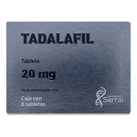 Tadalafil Caja Con 8 Tabletas De 20 Mg Serral