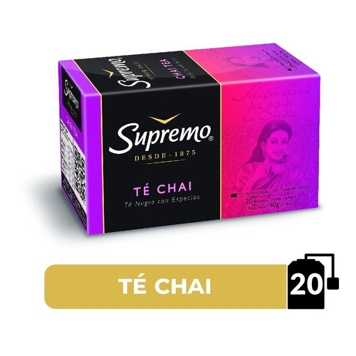 Té Indian Chai Supremo 20 Bolsitas