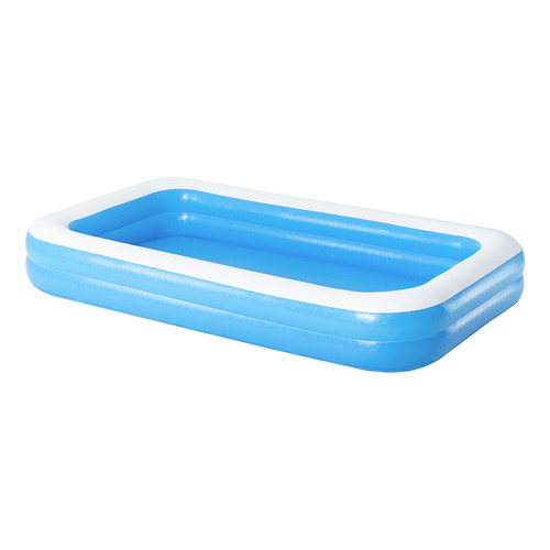 Alberca inflable rectangular Bestway Family pool 54150 de 3.05m x 1.83m x 46cm 850L azul y blanca