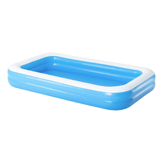 Pileta inflable rectangular Bestway Family pool 54150 de 3.05m x 1.83m x 46cm 850L azul y blanca