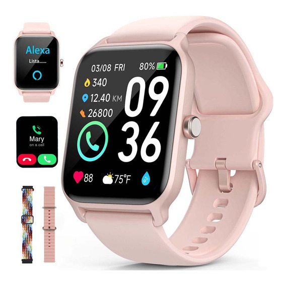 Smartwatch Reloj Inteligente Bluetooth Alexa Para Mujer 1.8 