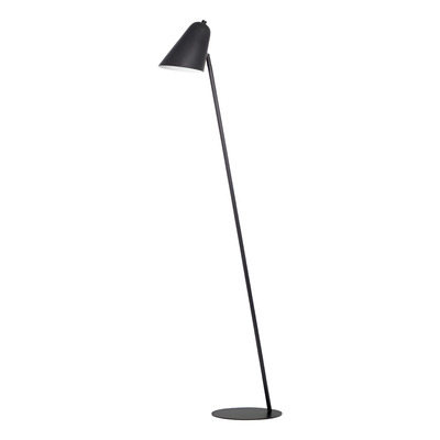 Lampara De Pie Metal Fuco Negro Portalampara E27