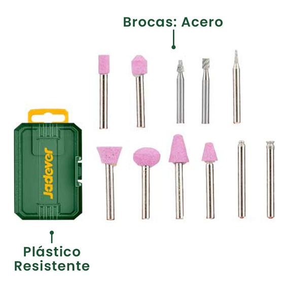 Set Brocas Piedras Diamantes Para Multiuso 11 Piezas Jadever