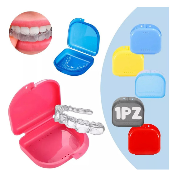 Estuche Ortodoncia Aparato Porta Guarda Dental Retenedor 1 F