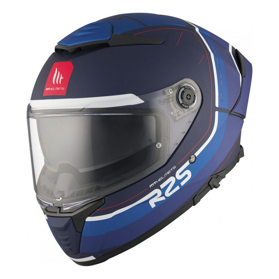 Casco Moto Mt Helmets Thunder 4 Azul Ece22-06 Pista Deportiv