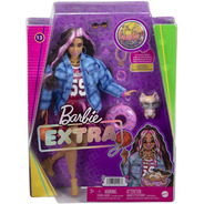  Barbie Extra 2021 Morena 13 Cabelo Mechas Rosa Lançamento
