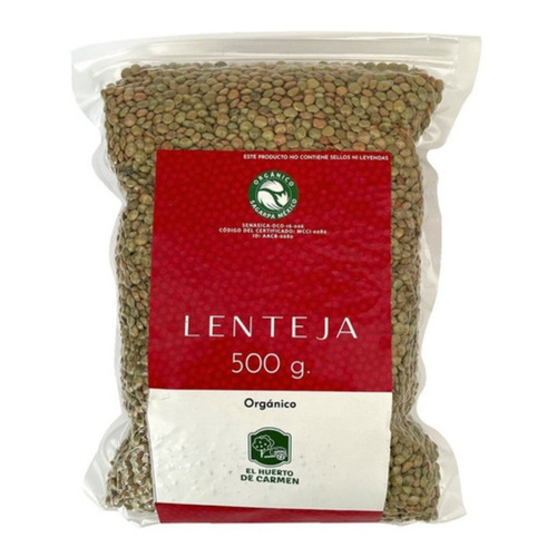 Lenteja Agroecológica Orgánica 500g Huerto Carmen