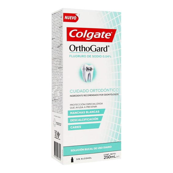 Enjuague Bucal Colgate Orthogard Cuidado Ortodontico 250 Ml