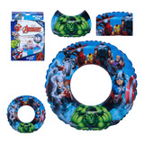 Boia Circular Marvel Avengers Verão Praia Piscina 72cm 30kg