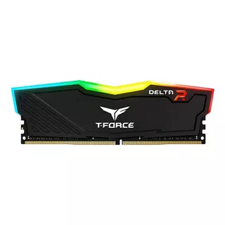 Memoria Ram T-force Delta Rgb Gamer Color Negro 16gb 1 Team Group Tf3d416g3200hc16f01