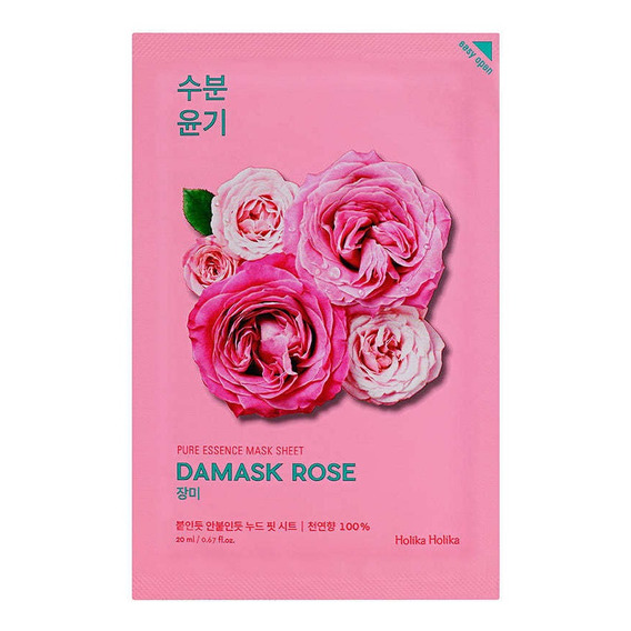 Mascarila Facial De Rosa Holika Cosmética Coreana Pack 10