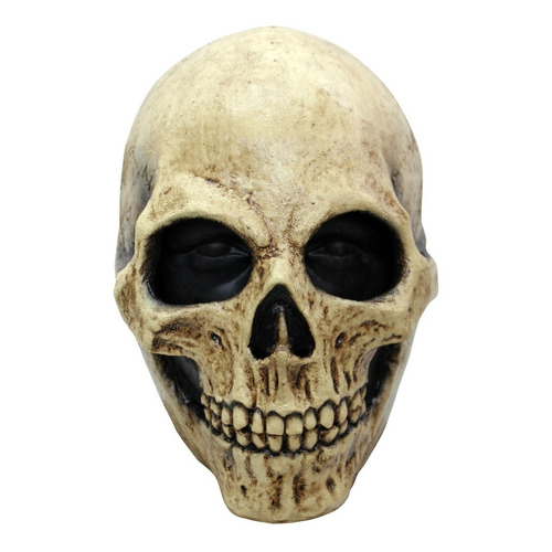 Máscara De Cráneo Clásico Calavera Muerte Skull Halloween Color Hueso