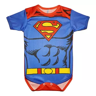 Pañalero Bebé Superman Dc Traje Disfraz Justice League