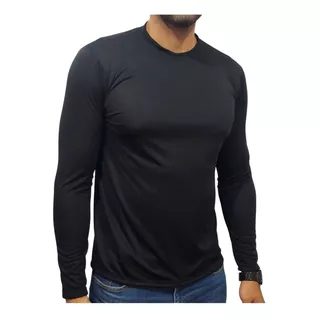  Kit 3 Blusa Camisa Uv Masculina Térmica  Manga Longa