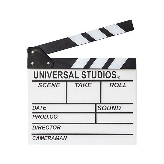 Claqueta Madera Director Clapboard Escena Accion Pelicula