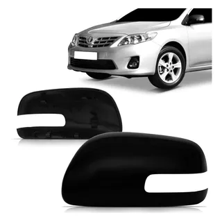 Capa Retrovisor Corolla 2008 2009 A 2014 Black Piano Seta