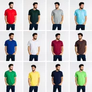 5 Camisetas Malha Fria Pv Coloridas Atacado P-m-g-gg