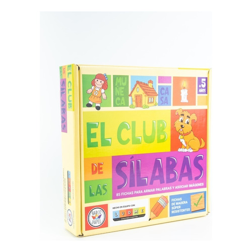 Juego De Mesa Infantil Didáctico "El Club De Las Sílabas" Barco de Papel Para Aprender A Escribir