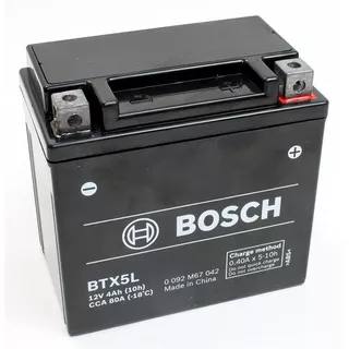 Bateria Moto Bosch Btx5l = Ytx5l 12v4ah 80cca Honda Biz 125
