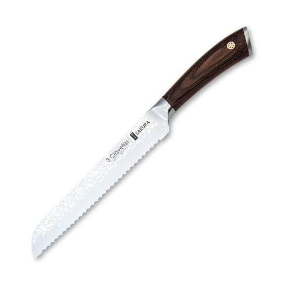 Cuchillo Para Pan Sakura 3 Claveles 19cm