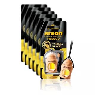 Odorizador Areon Fresco Madeira Vanilla Black 6un