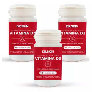 Vitamina D3 100mcg 4000 Ui Dr Skin 180 Comp Sin Tacc 