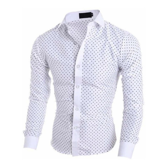 Camisa Hombre Slim Fit Casual Formal Vestir Moda   G Estre