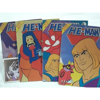 Revista He-man Lote X 4  N° 12 -16 - 19 Y 22 Nuevas Sin Uso