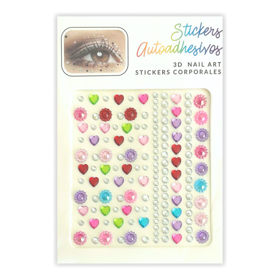Strass Face Stickers Cristales Rostro Ojos Y Cuerpo Diseños