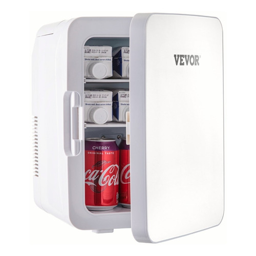 Vevor Mini Refrigerador Pequeño Portátil 12v 48w 10l Blanco