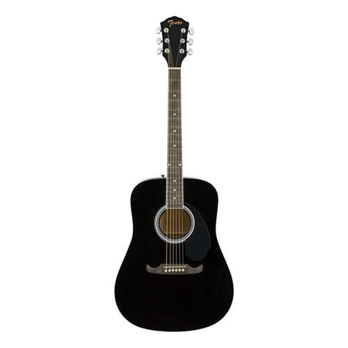 Guitarra acústica Fender FA-125 para diestros negra satinado